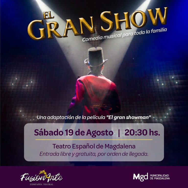 HOY HAY TEATRO VENI A DISFRUTAR DE LA OBRA EL GRAN SHOW