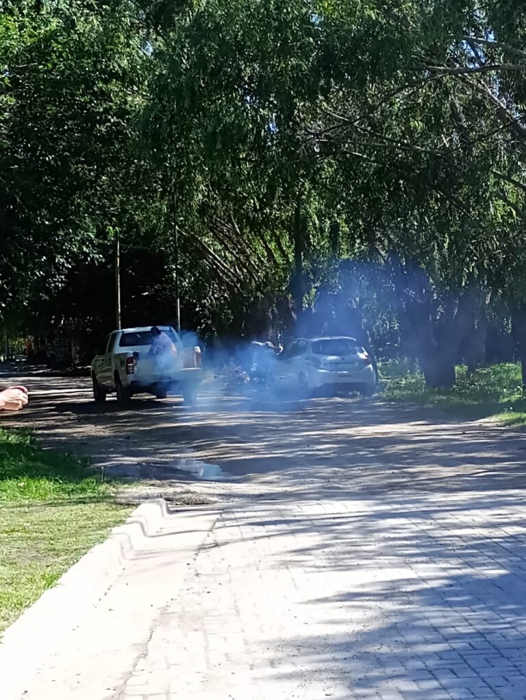 Seguimos con las tareas de fumigación en todo el distrito de Magdalena.