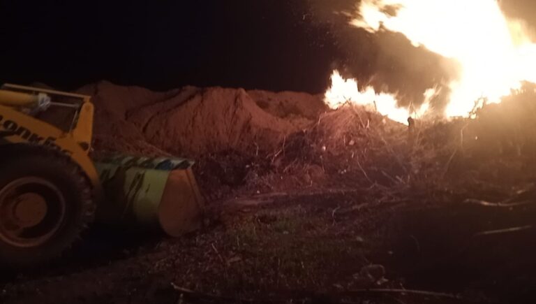 OTRA VEZ INCENDIO INTENCIONAL CERCANO A EMPALME