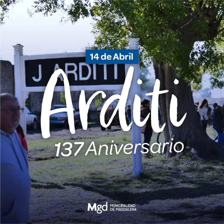 FESTEJAMOS EL 137 ANIVERSARIO DE LA CIUDAD DE ARDITI !!!