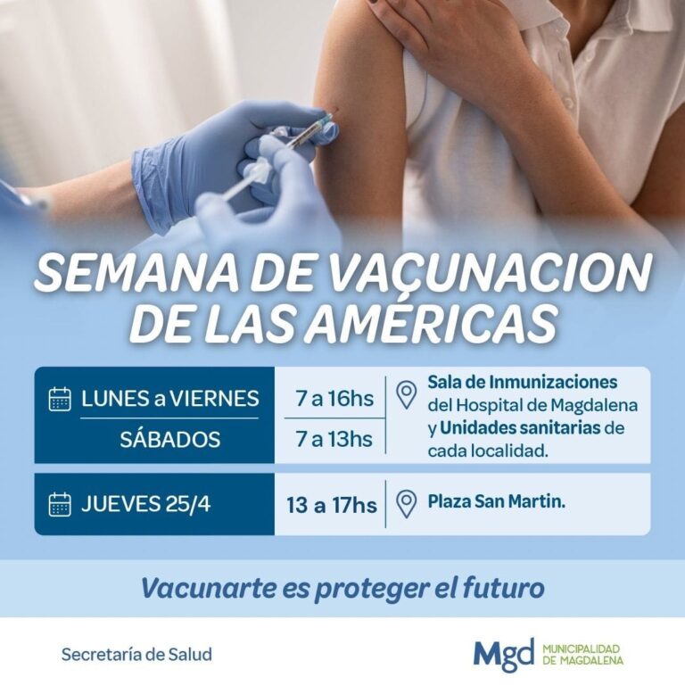 VENI Y VACUNATE EN EL HOSPITAL DE NUESTRA CIUDAD