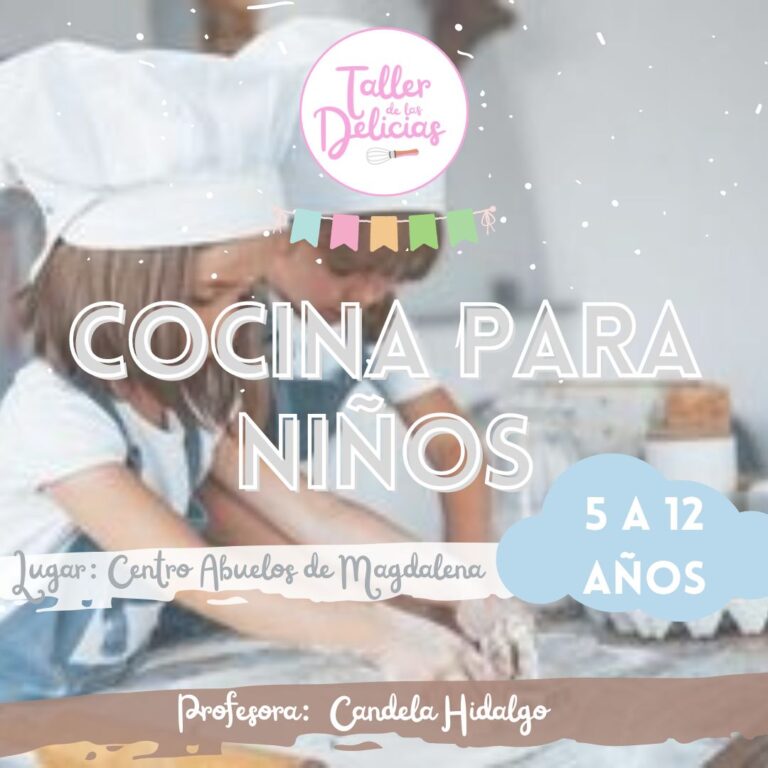 El Viernes 5 de Julio comienza el taller de cocina para niños