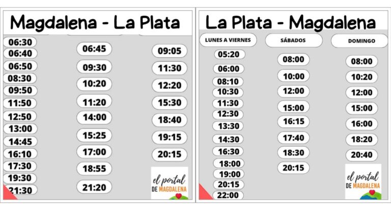 Horarios de los micros Expreso / Unión Platense para no olvidar