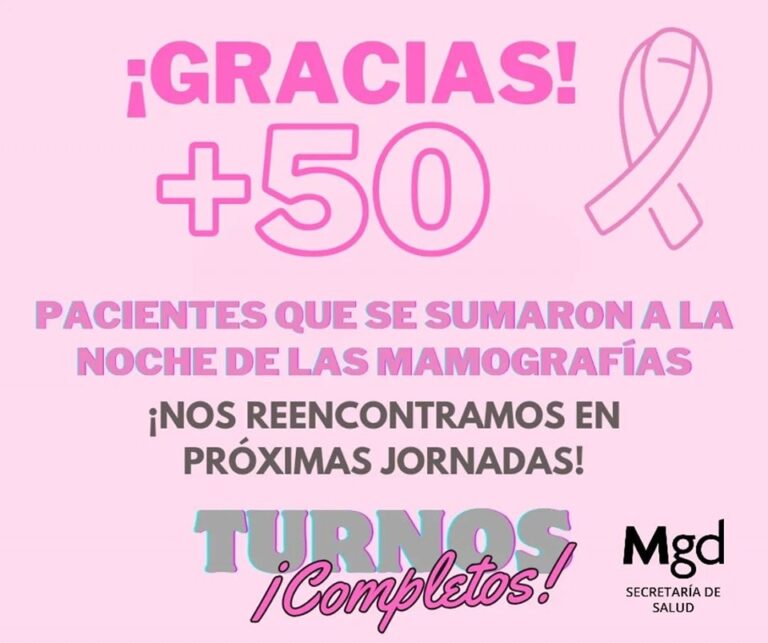 ¡ 53 pacientes tomaron su turno para mamografías !