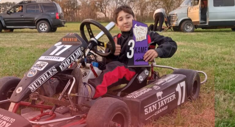 La pasión que mueve a Valentín: El niño de 10 años que vive para competir en karting