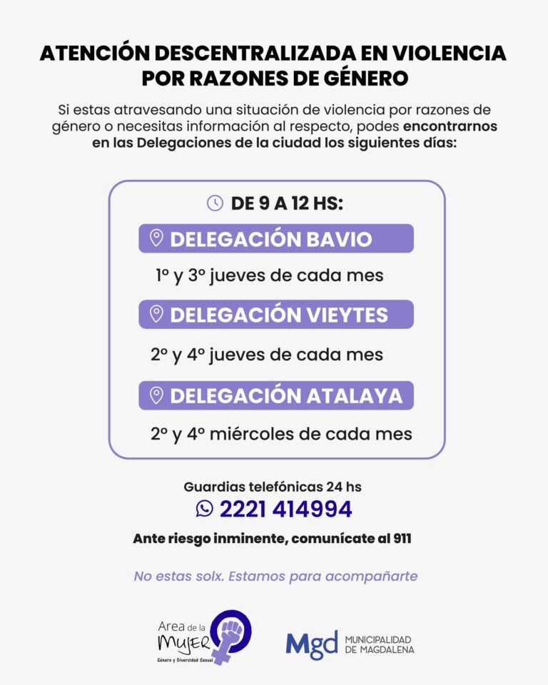 ATENCION DESCENTRALIZADA EN VIOLENCIA POR RAZONES DE GENERO